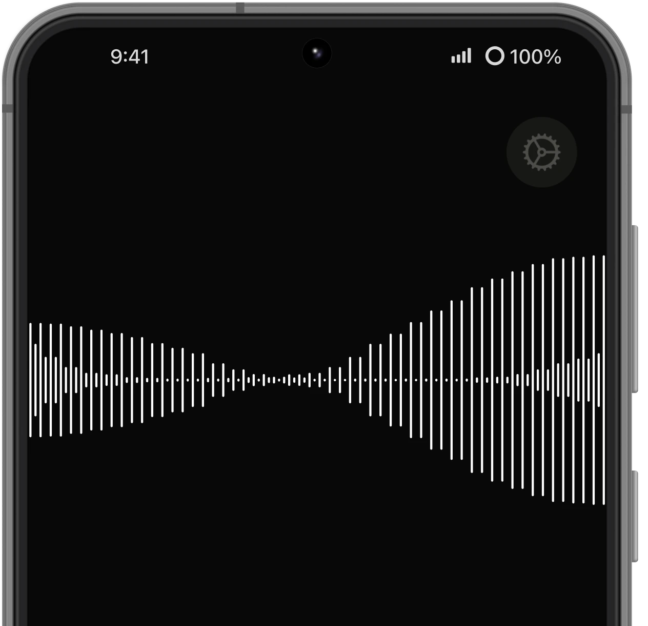 Superwhisper recording on a Samsung Galaxy S23